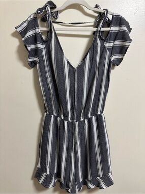 American Eagle Striped Romper